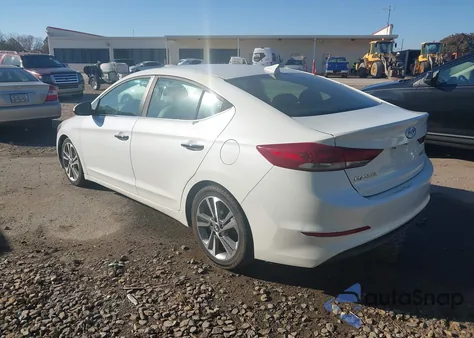 2017 Hyundai Elantra Limited z USA, uszkodzony, nr VIN 5NPD84LF7HH006197